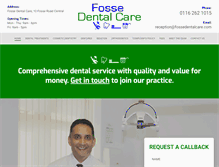 Tablet Screenshot of fossedentalcare.com